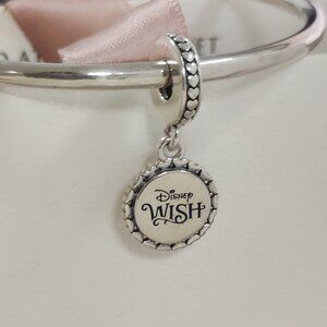 Pandora Wish Charm Cruise Line Disney Charm Gift Pendant S925 Sterling Silver